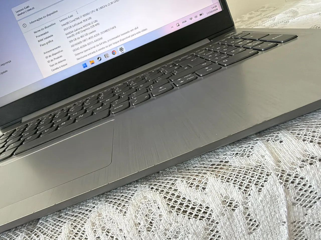 Notebook Lenovo RAM 20gb processador Intel i7 10 gen - Foto 4