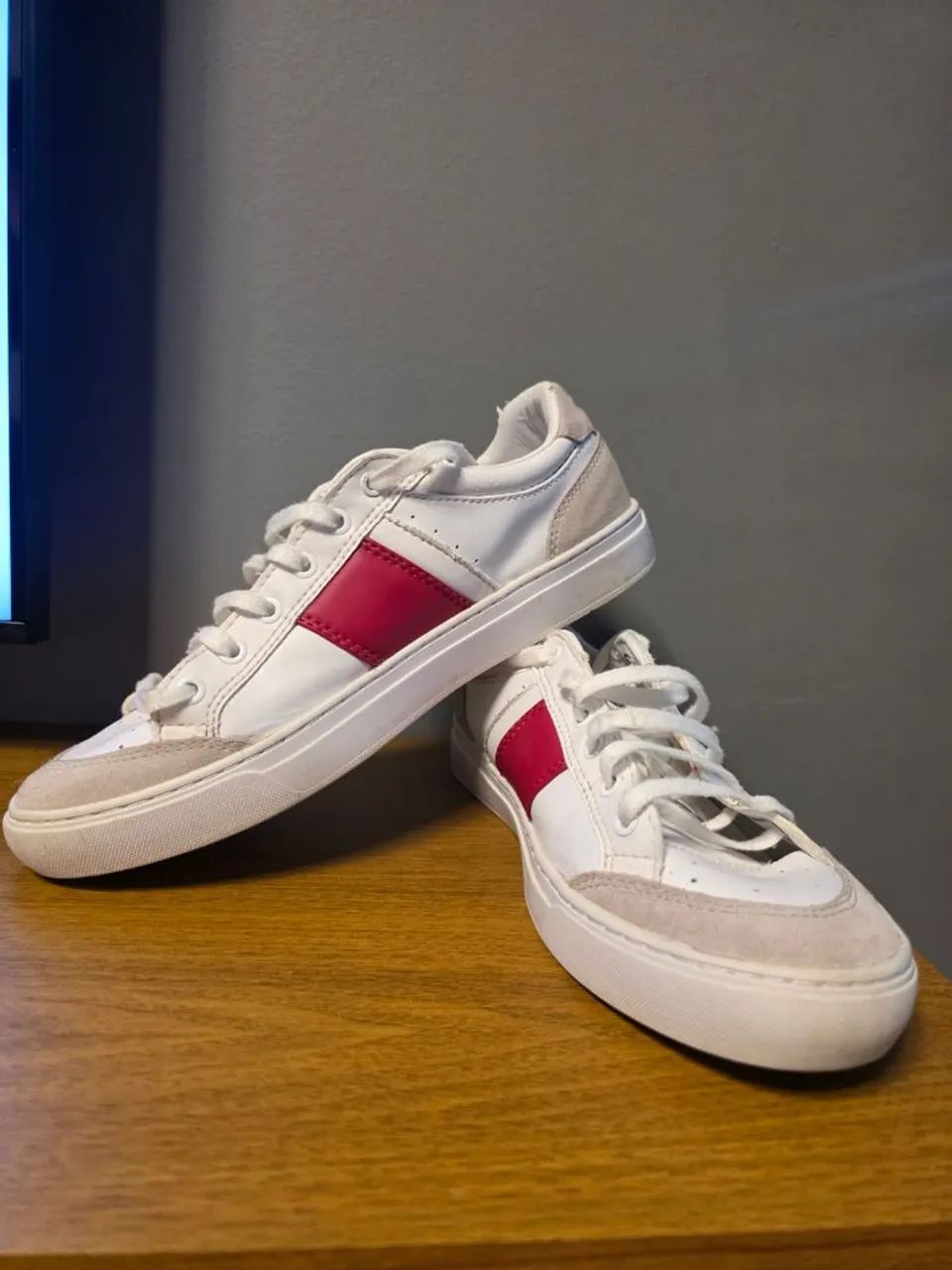 Tenis lacoste branco e vermelho  - Foto 2