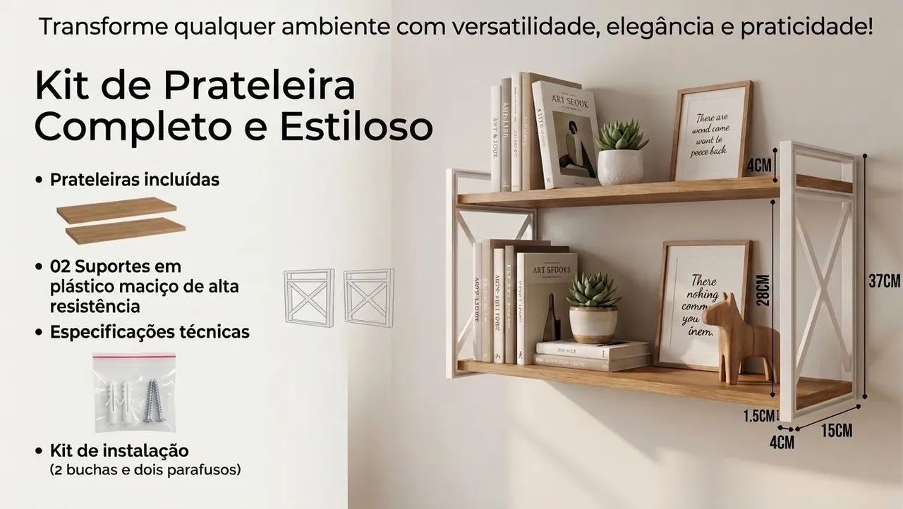 Prateleiras e suporte  - Foto 5