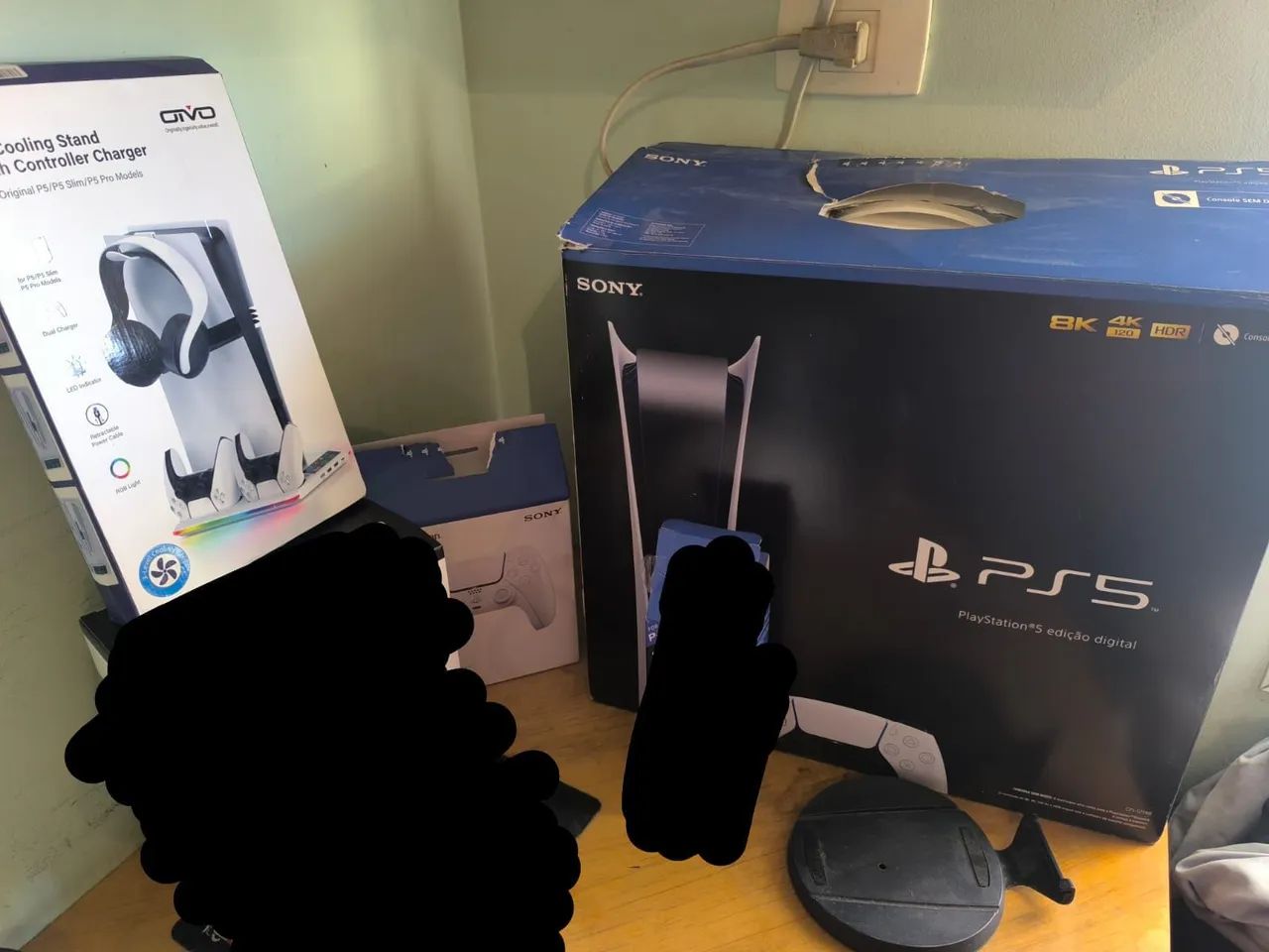 PS5 FAT DIGITAL + 2 CONTROLES + HEADSET WIRELESS + ACESSÓRIOS - Foto 5