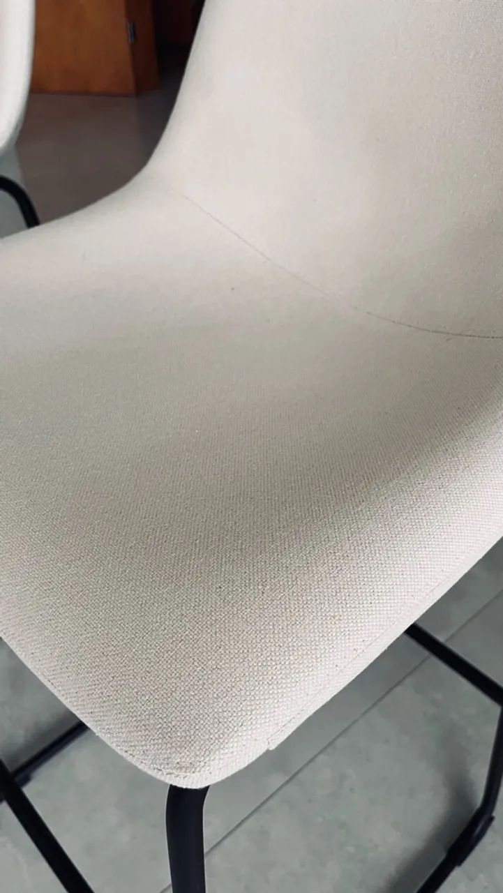 kit banquetas linho off white - Foto 3