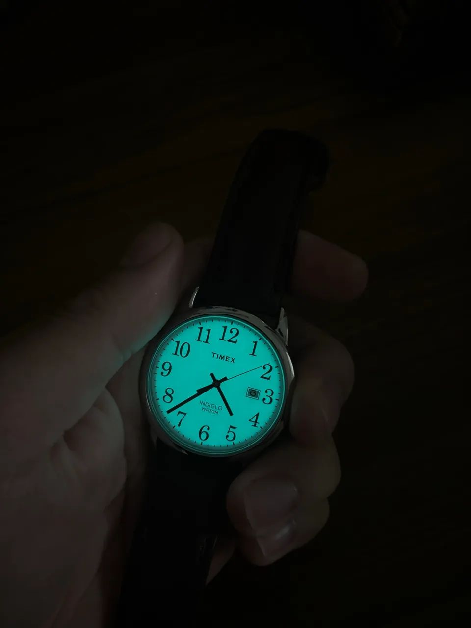 Relógio Timex Indiglo Easy Reader WR30M Original - Pulseira de Couro
