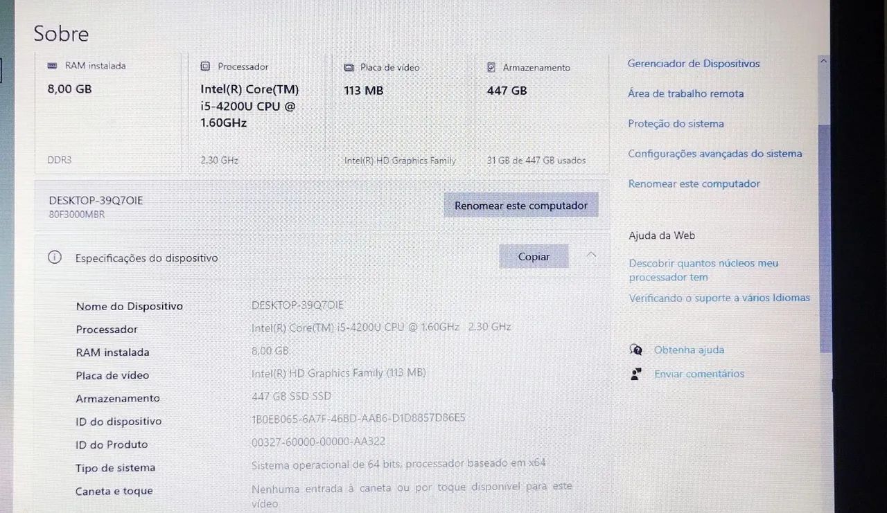 Notebook Lenovo i5,8GB Ram, modeloB40-70 - Foto 2