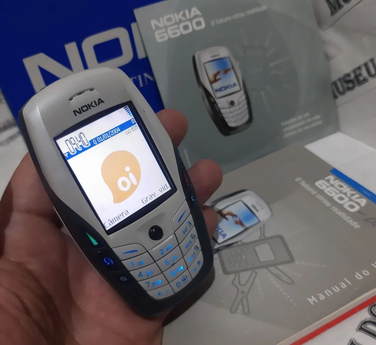 Nokia 6600 celular antigo RELIQUIA na caixa completo 