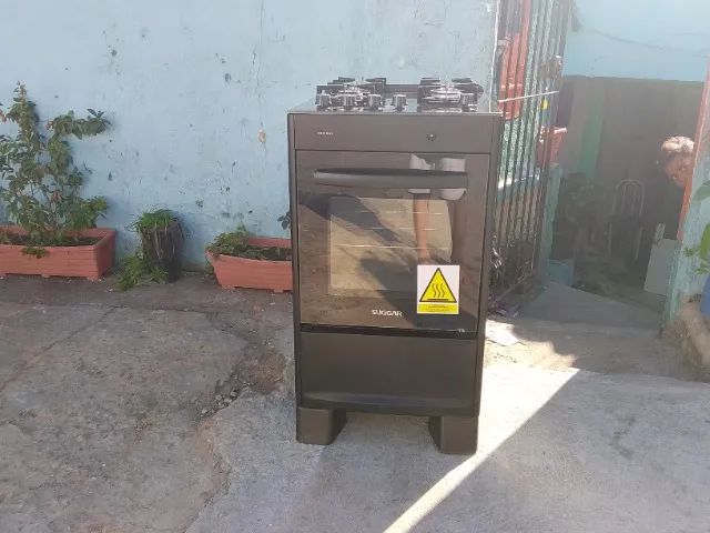 Fogão mesa de vidro