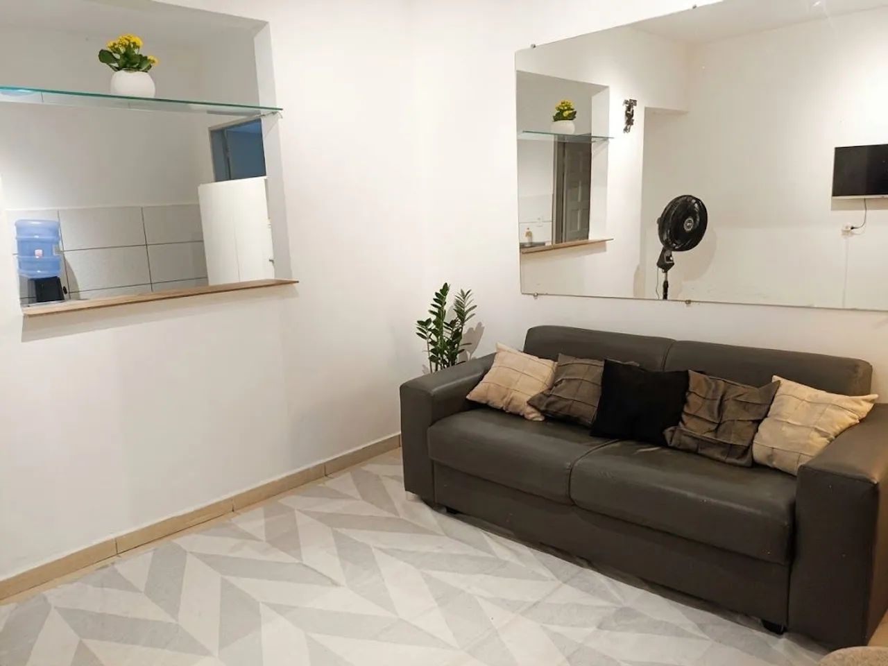 Quarto e sala mobiliado com ar - Foto 5