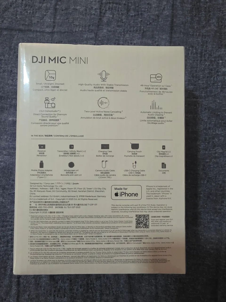 Daí Mic MIni microfone de lapela Novo na caixa - Foto 2