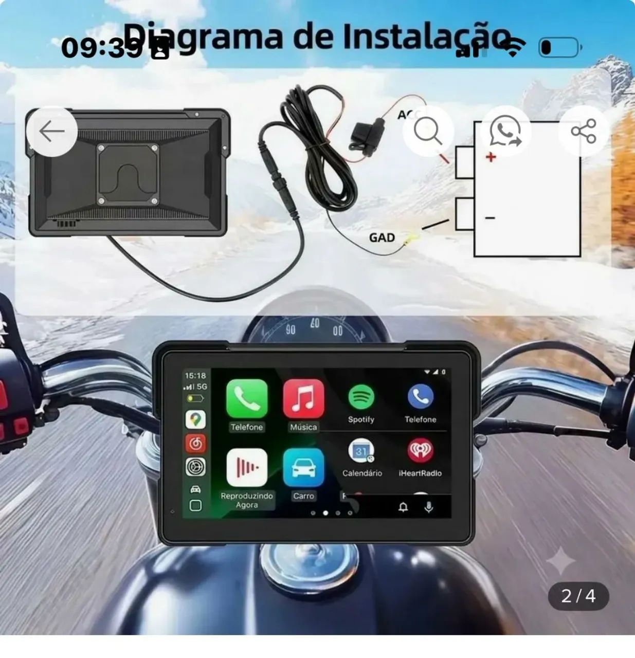 Multimídia moto - Foto 2