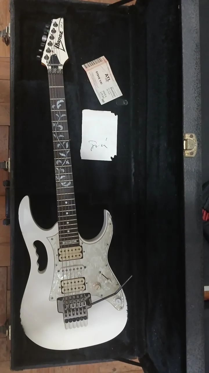 Ibanez jem 555 White com case original 