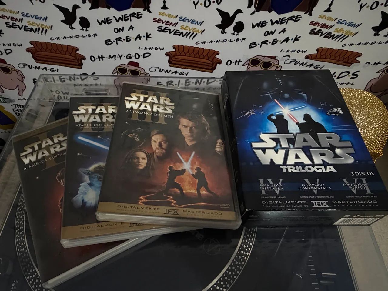 DVDS STAR WARS I A VI TRILOGIAS CLÁSSICA E PREQUEL (9 discos) - Foto 2
