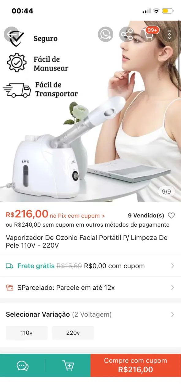 Vapor de ozônio 