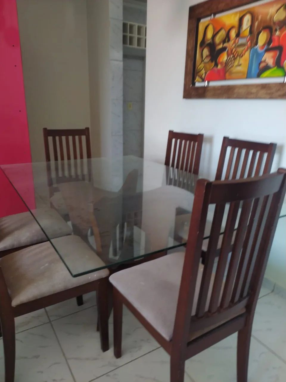 Mesa de jantar 6 cadeiras 