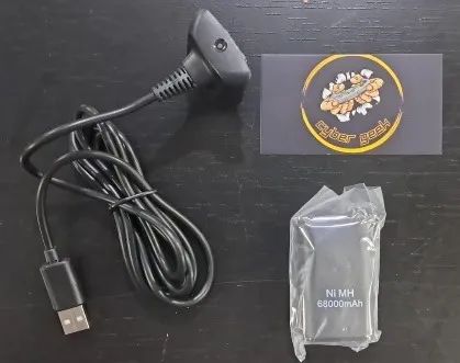 CABO CARREGADOR + BATERIA / CONTROLE X-BOX 360 kit Play & Charge para controle de Xbox 360 - Foto 3