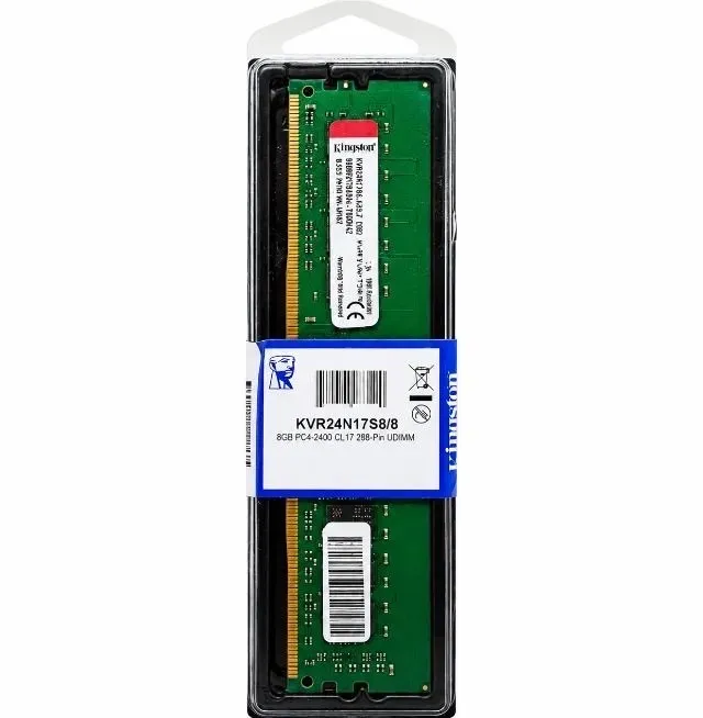 KIT 4x MEMÓRIA KINGSTON 8GB DDR4 2400MHz KVR24N17S8/8 - TOTAL 32GB