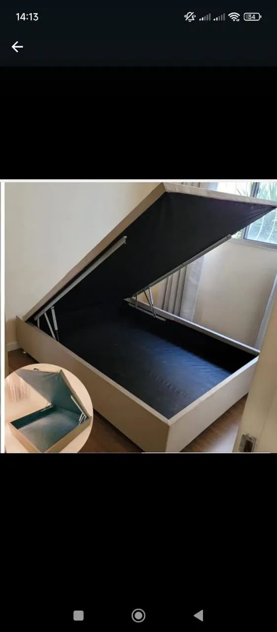 CAMA BAÚ INTERIÇO - Foto 2