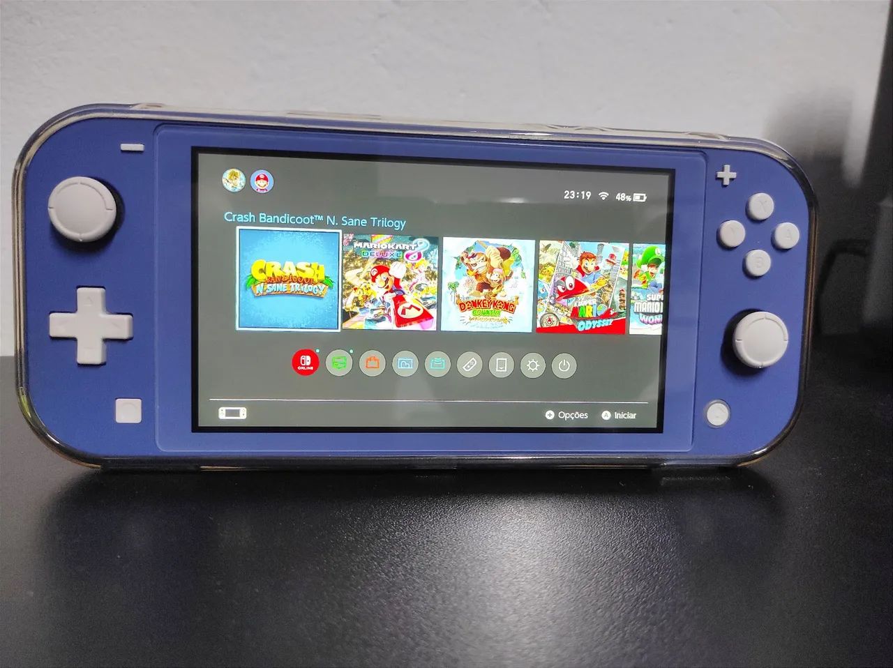 Nintendo Switch Lite Azul - 64gb - Impecável - Desbloqueado