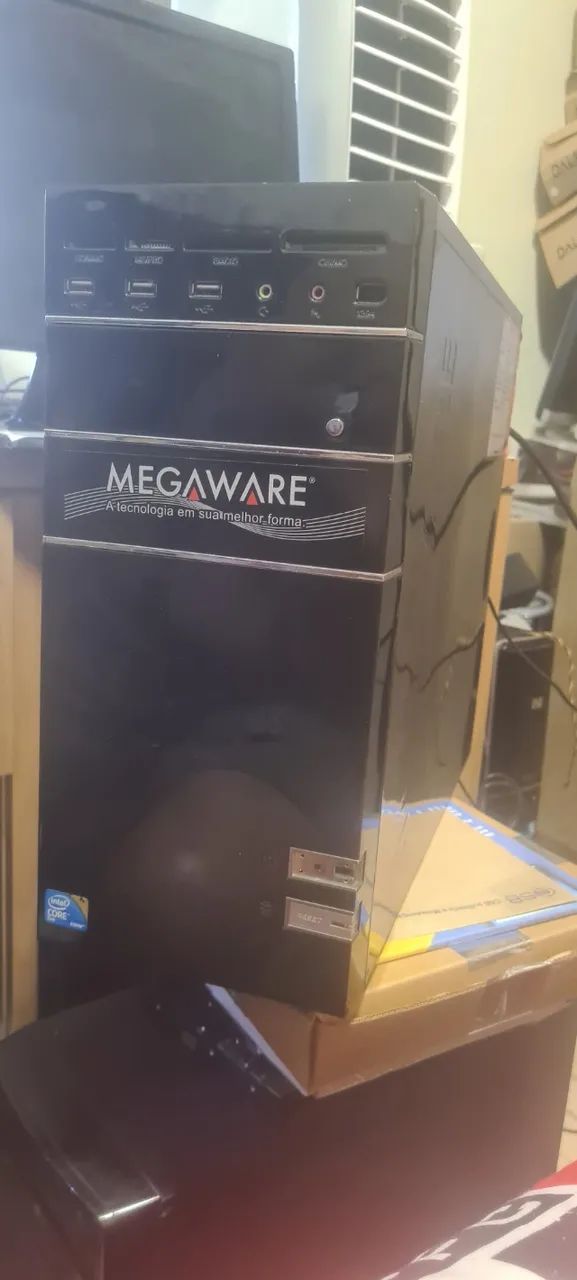 COMPUTADOR DE MESA MEGAWARE INTEL CORE 2 DUO COM 4GB RAM E HD 500GB - ENVIO HOJE OU AMANHÃ - Foto 3