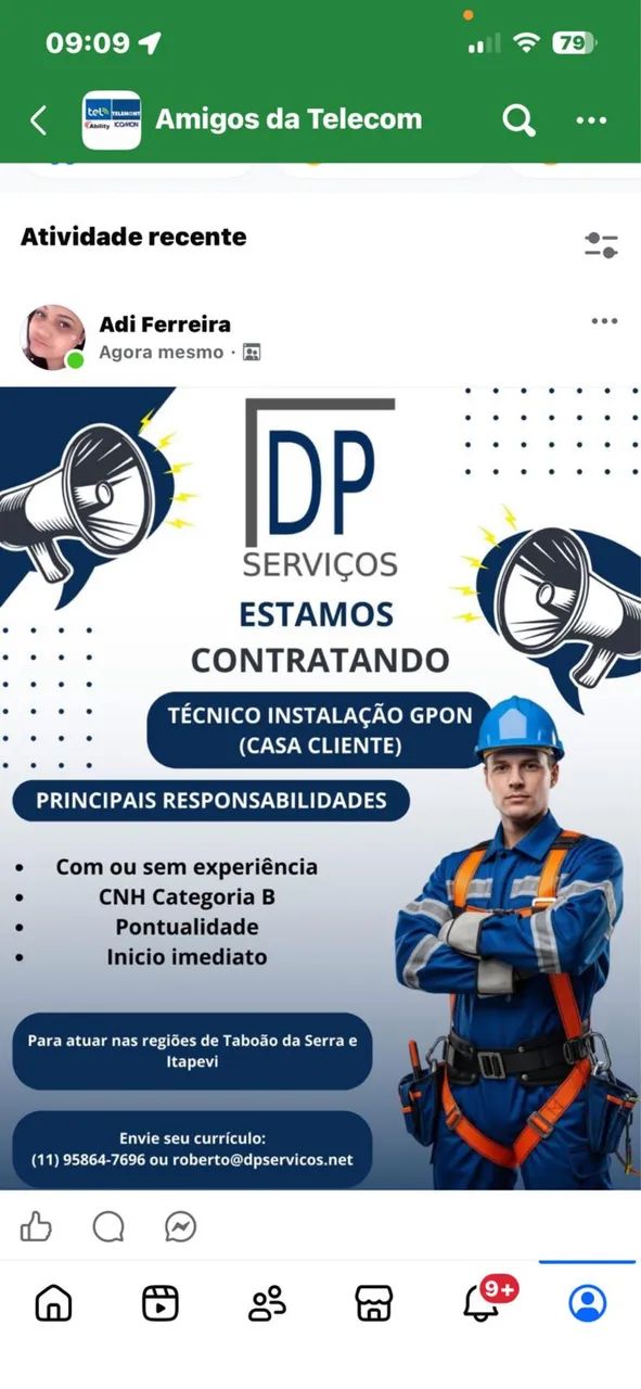 Técnico casa cliente 