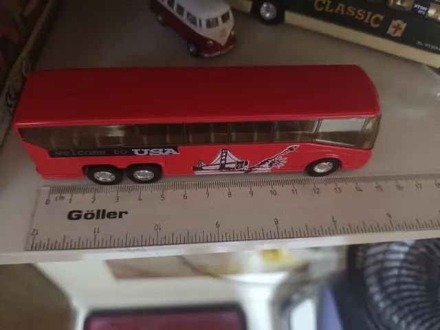 Miniatura Colecionável Ônibus USA - Ótimo Estado! - Foto 3