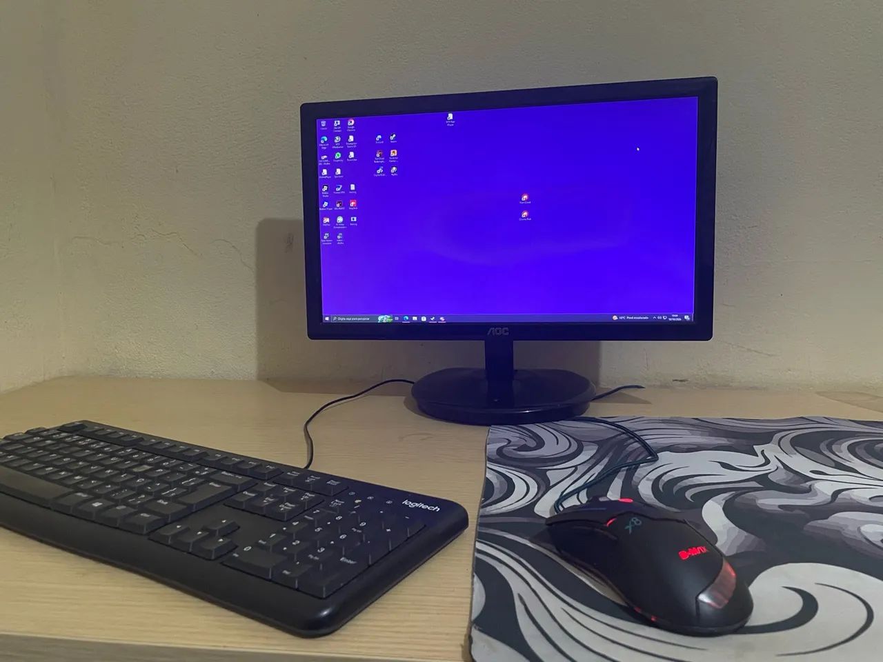 Pc gamer completo com monitor, teclado e mouse - Foto 2