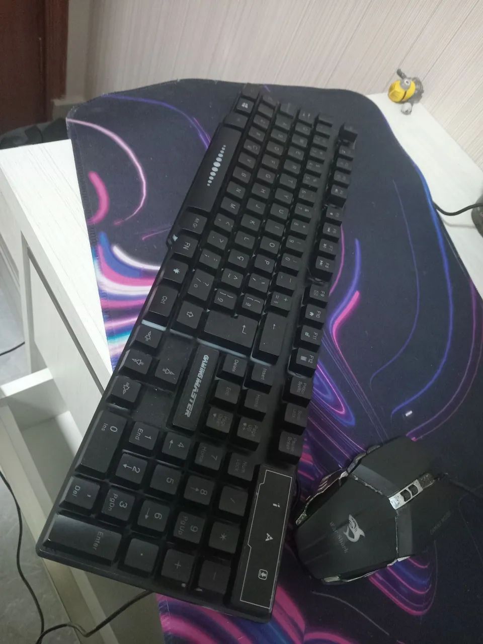 Kit gamer-mouse,teclado e mouse pad