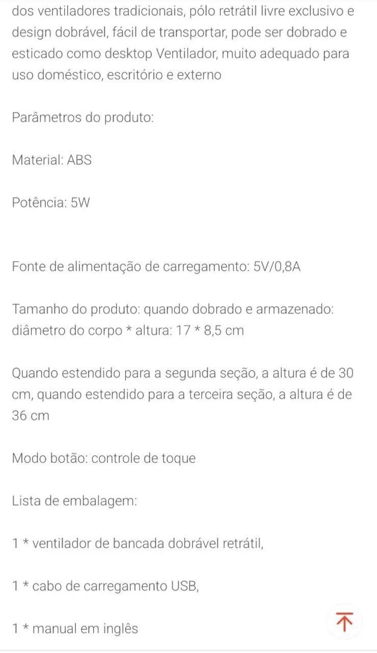 Ventilador Portátil Importado  - Foto 2