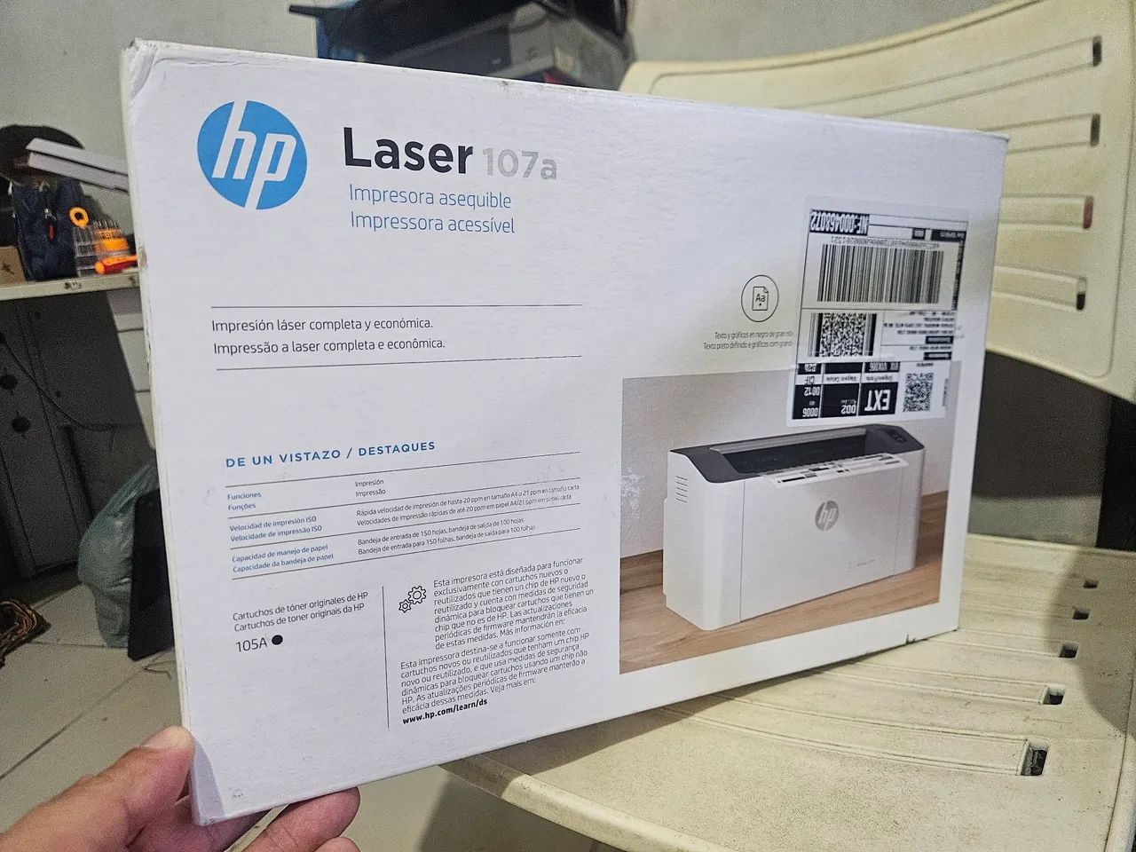 Impressora Laser HP 107a - Foto 3