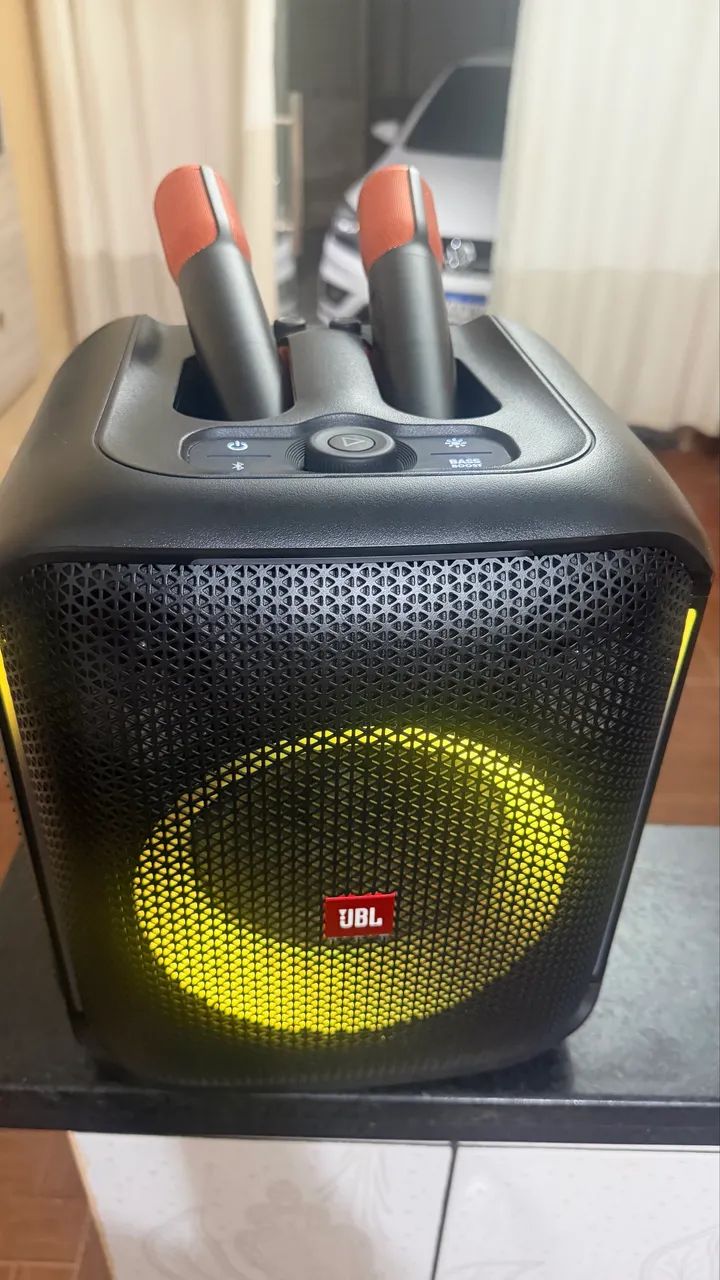 CAIXA JBL ANCORE C/ MICROFONES