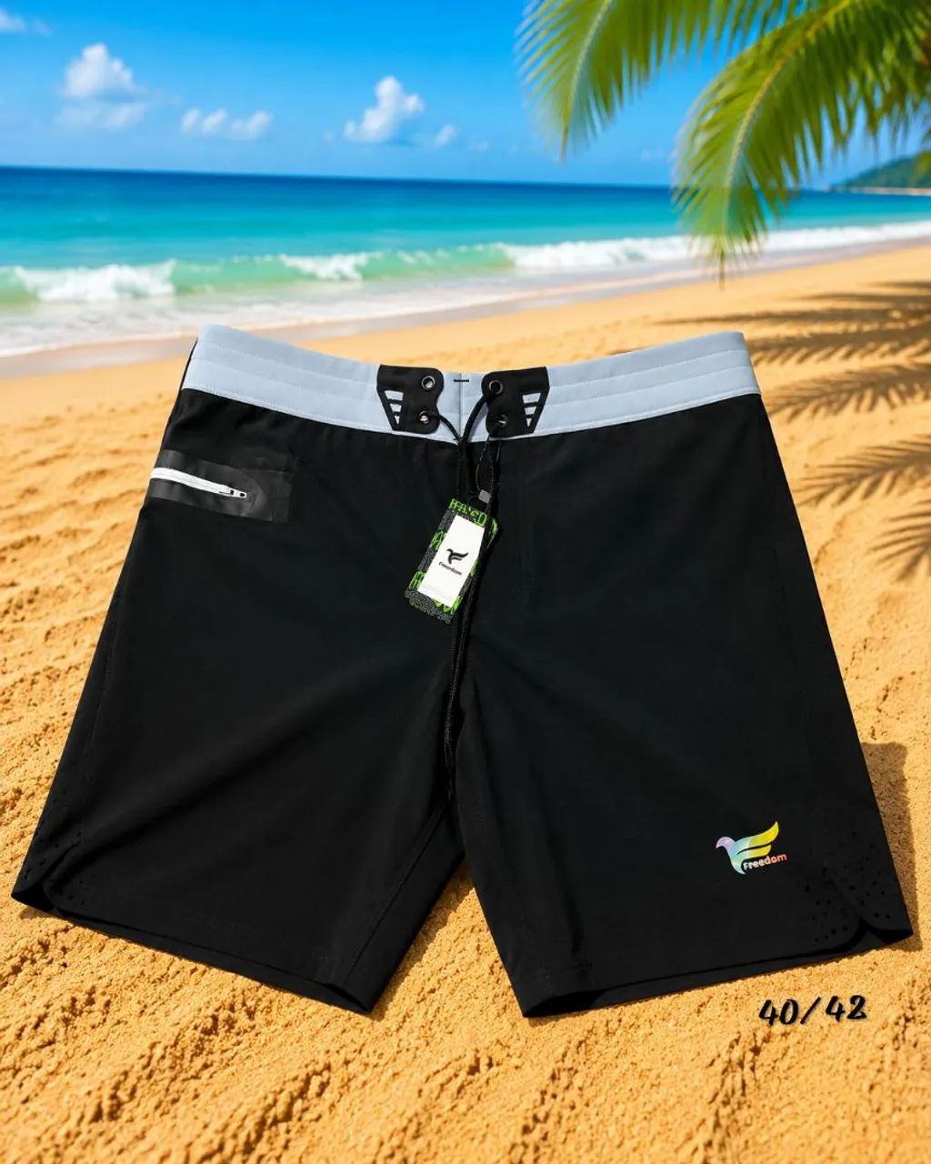 Boardshort elastano surf.