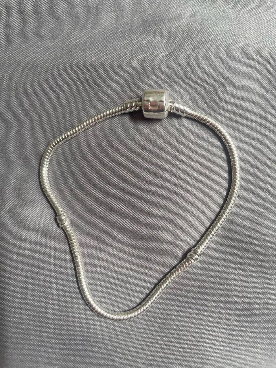 Pulseira banhada a prata 925
