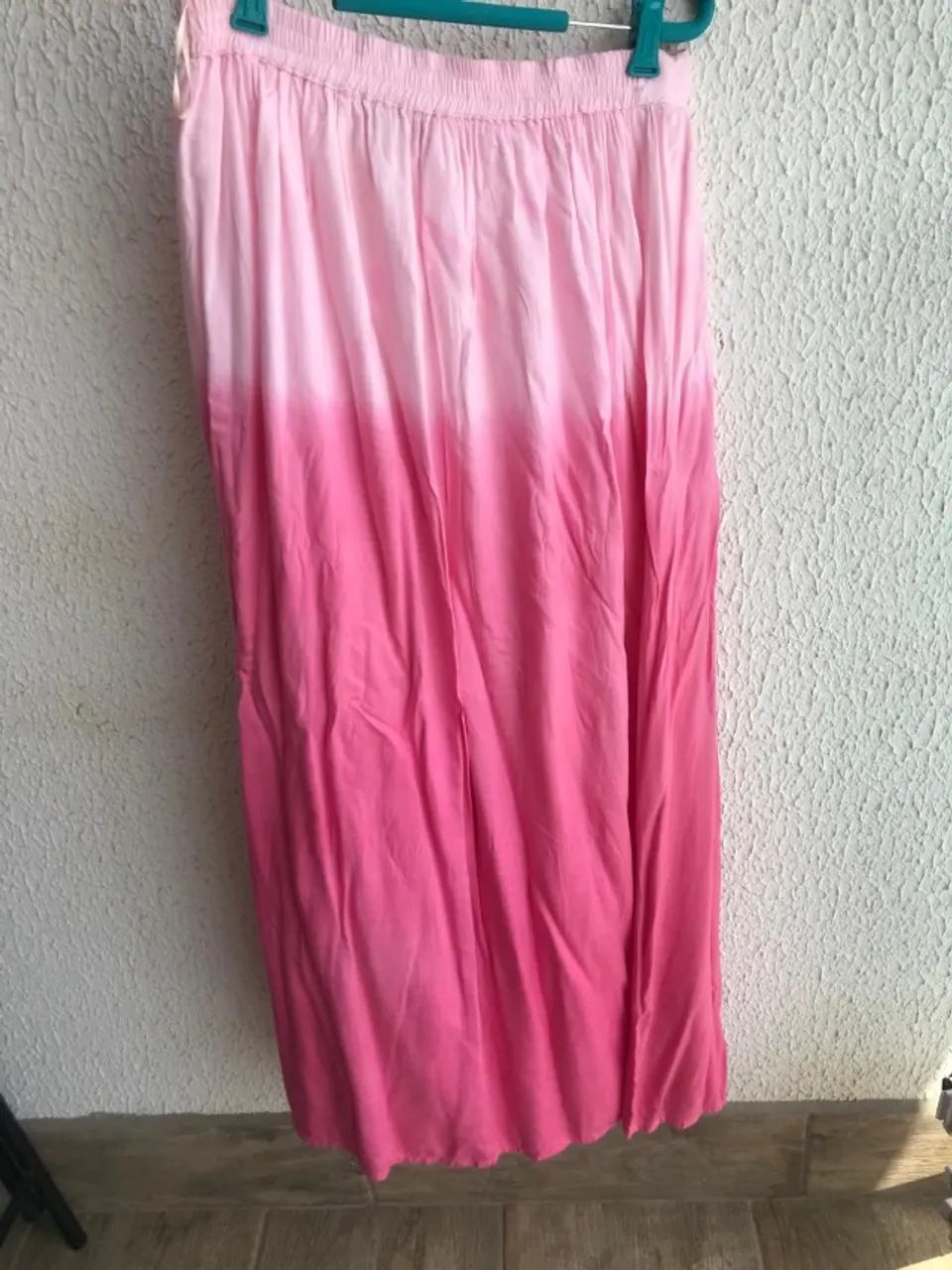Saia longa rosa tamanho P