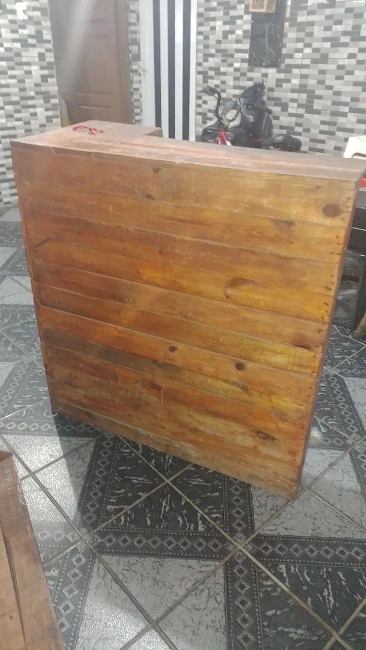 Balcão feito de palhete. - Foto 3