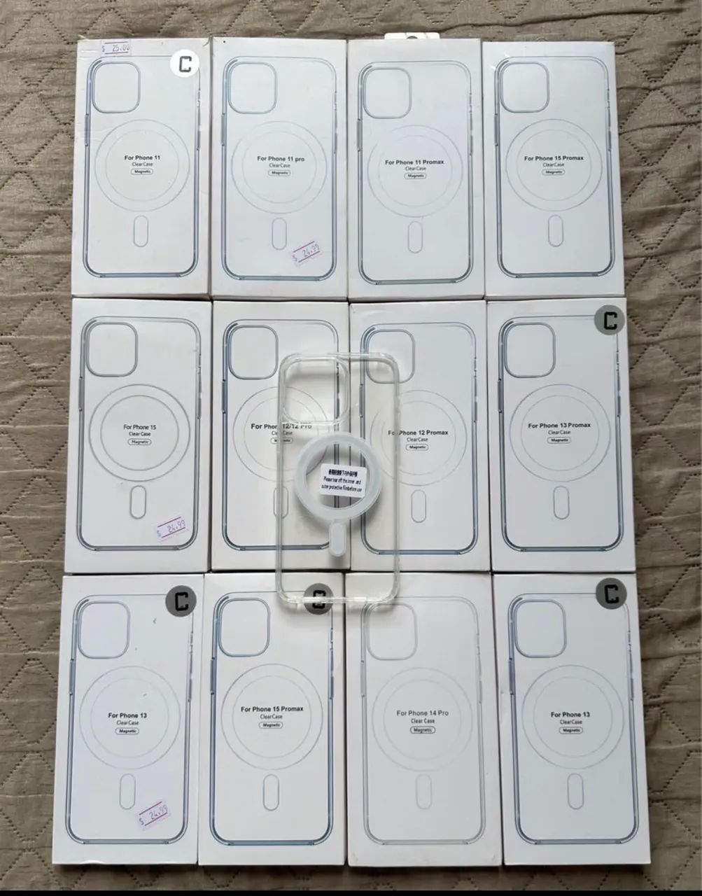 Capas transparente com MagSafe para iPhone 