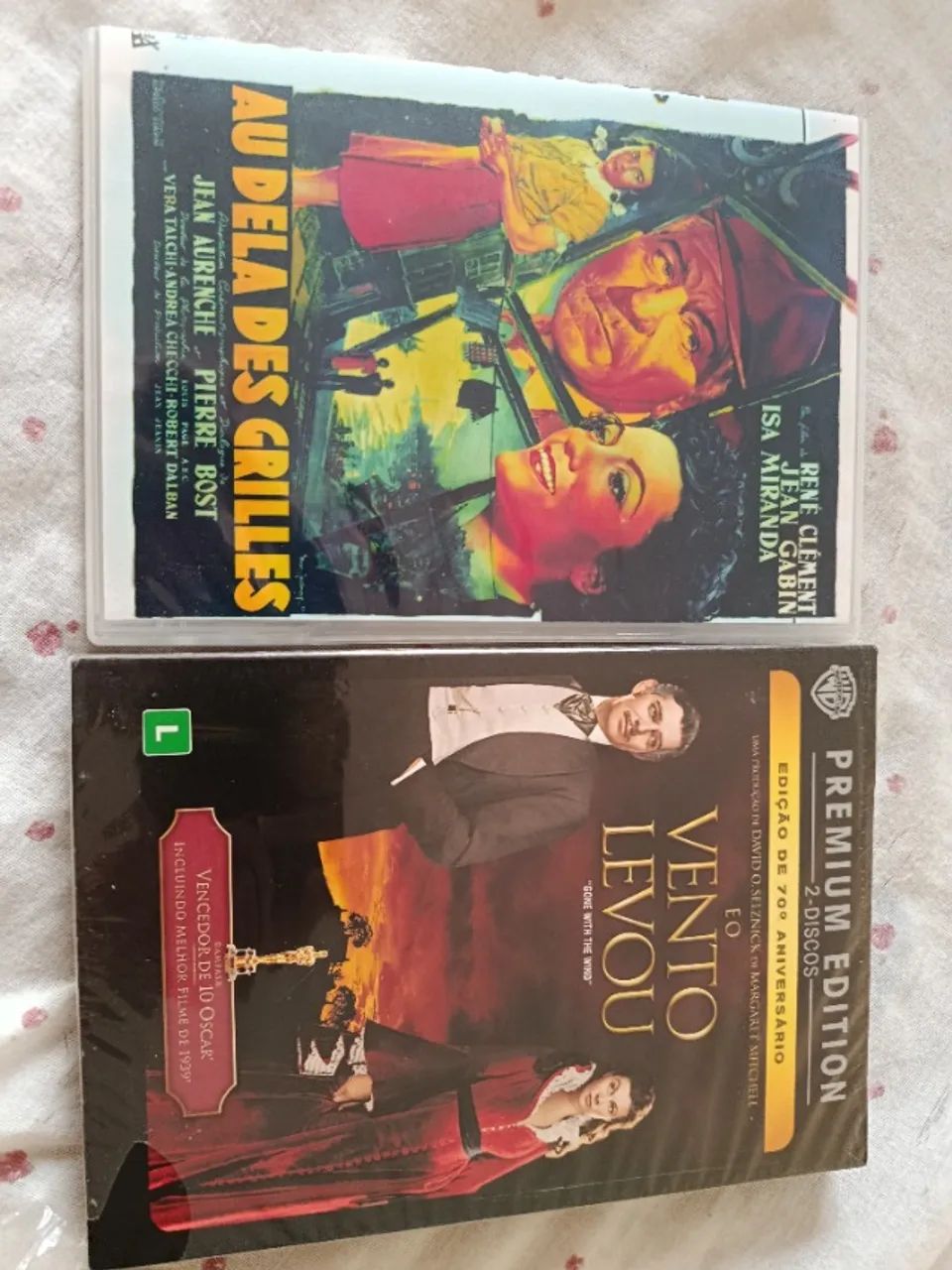 Dvds E o Vento levou e 3 dias de Amor 