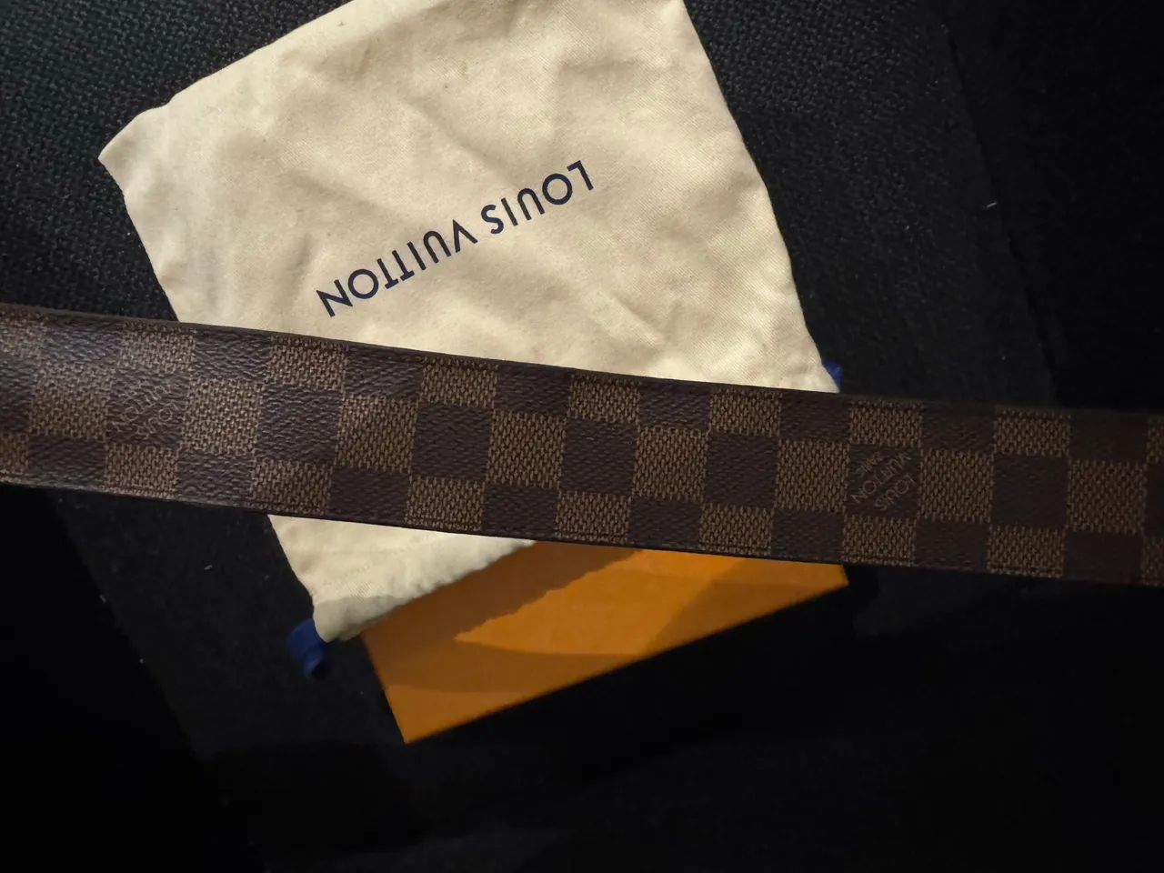 Cinto Louis Vuitton LV Initiales Reversível couro dupla face marrom - Foto 3