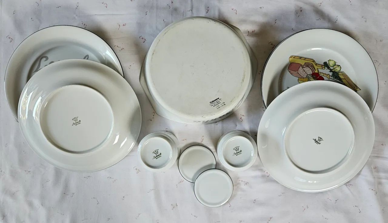 Conjunto de Servir em Porcelana Schmidt: Tema Cozinha Italiana (Lasanha) - Foto 3
