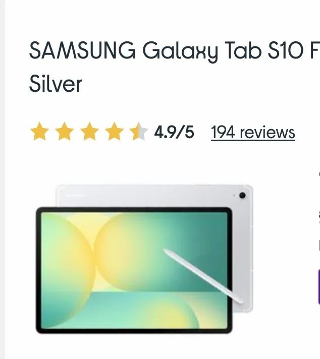SAMSUNG Galaxy Tab S10 FE+ 13.1" 5G Tab..