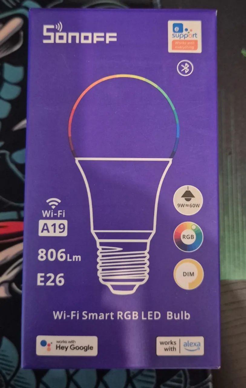 Lampada Sonoff A19 WRGB 127v