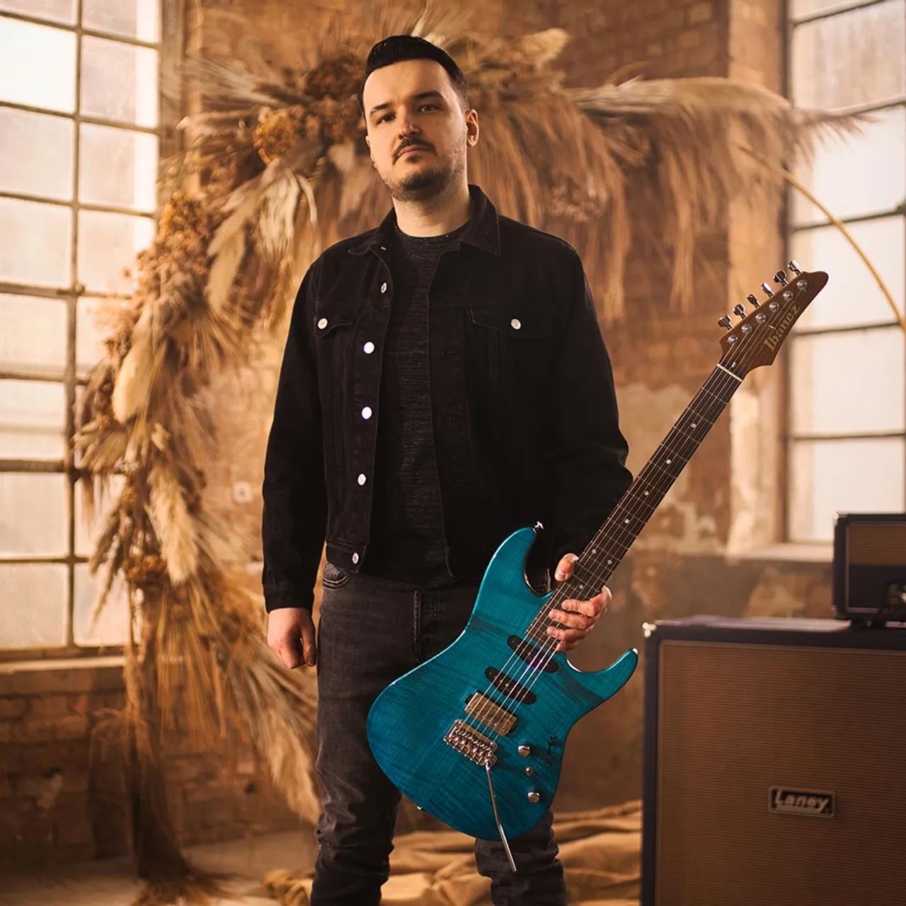 Ibanez MMN1-TAB Martin Miller Signature Aqua Blue - Foto 2