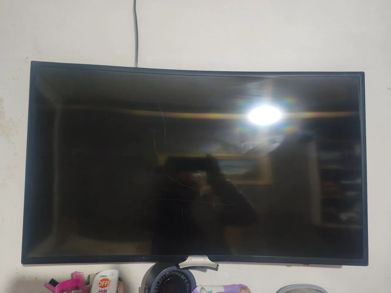 Tv Samsung tela curvada aceito cartão  - Foto 2