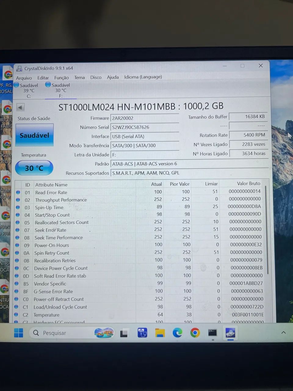 HD 1TB ( FUNCIONANDO ) - Foto 2