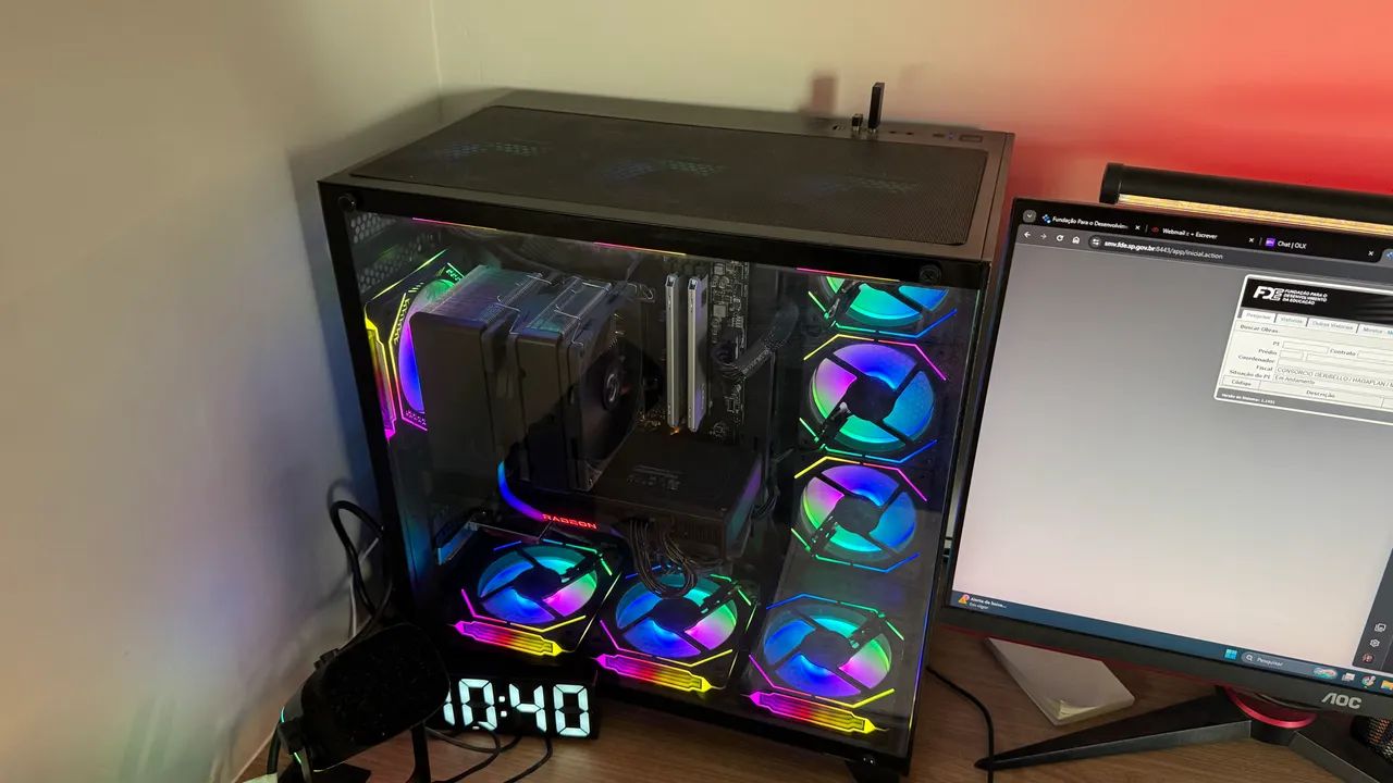 PG GAMER Ryzen 5700x3D, 32 GB, 2TB e RX6750xt - Foto 2