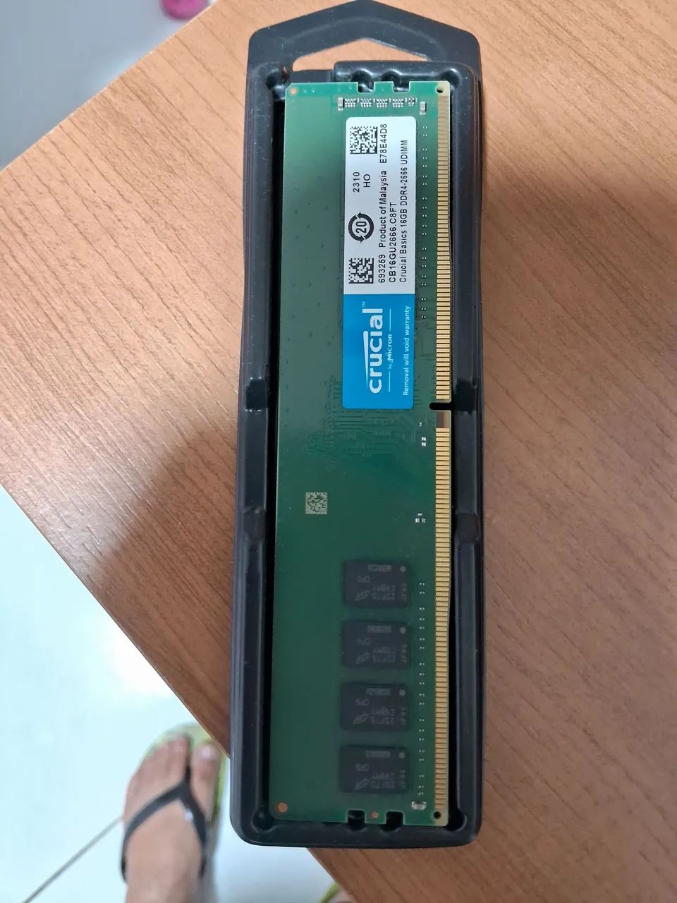Memória DDR4 2666 16GB Crucial Seminova. - Memória RAM