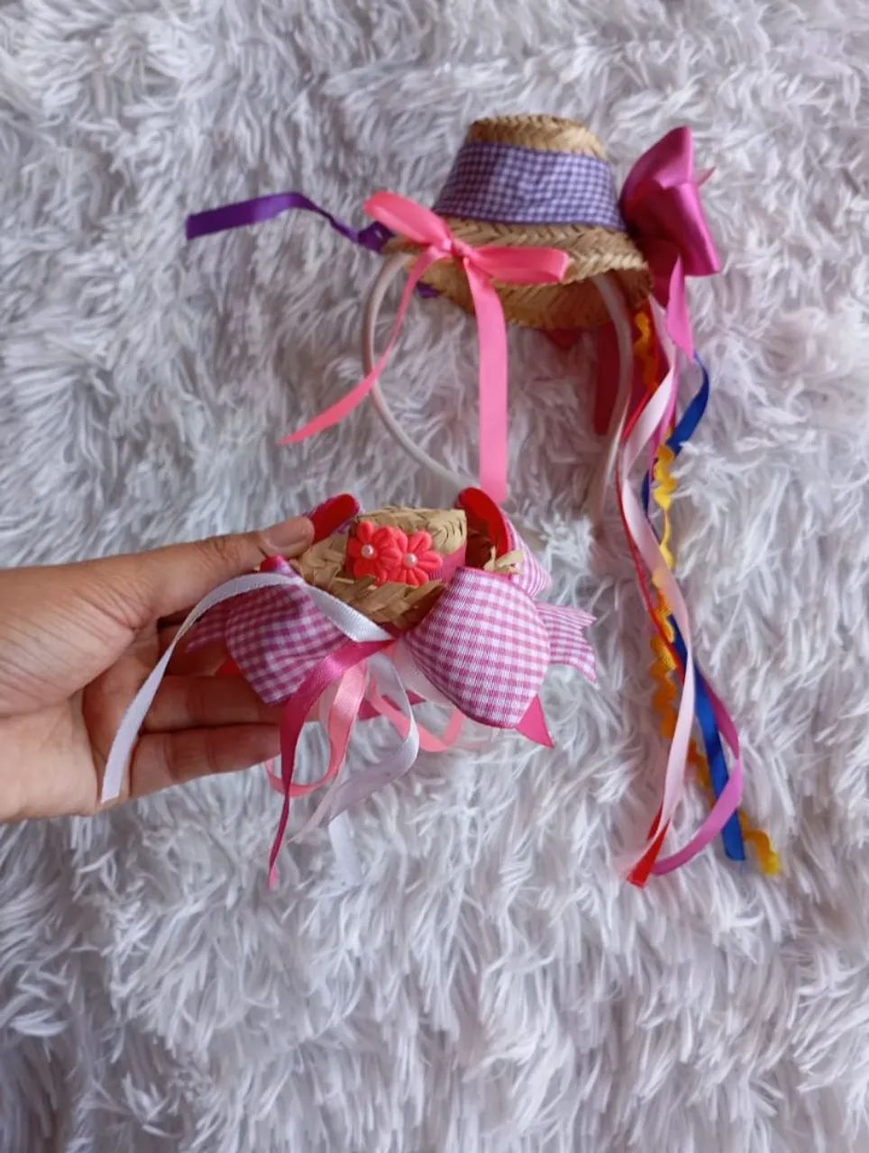 kit de acessórios para cabelo temático de Festa Junina  - Foto 2
