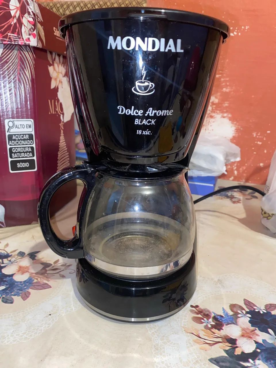 Cafeteira elétrica mondial dolce arome black 