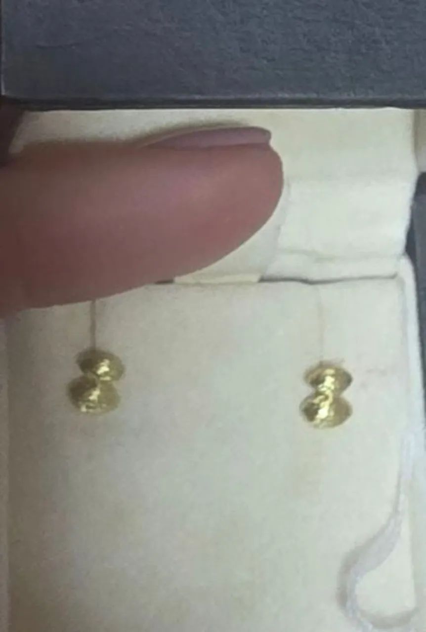 Brinco Hstern ouro amarelo - Foto 3