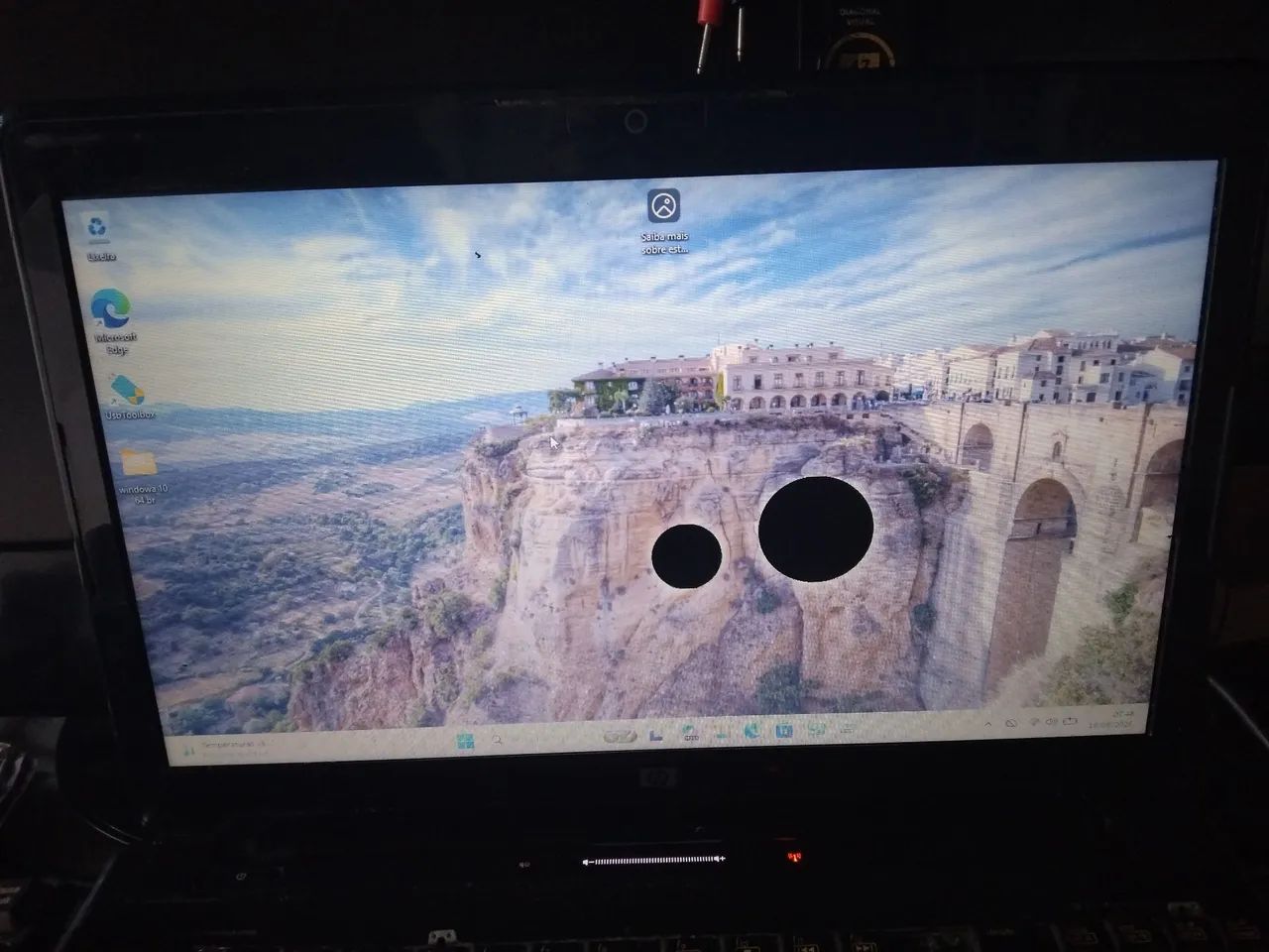 Notebook hp dv6 funcionando tudo carcaça boa Windows 11 25h2  tela com manchas e tecl ruim - Foto 4
