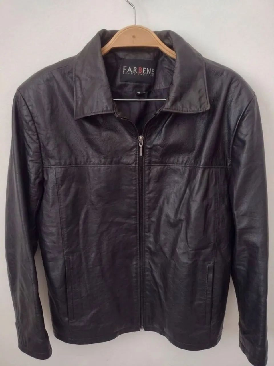 Jaqueta couro legítimo Premium masculina P - Foto 5
