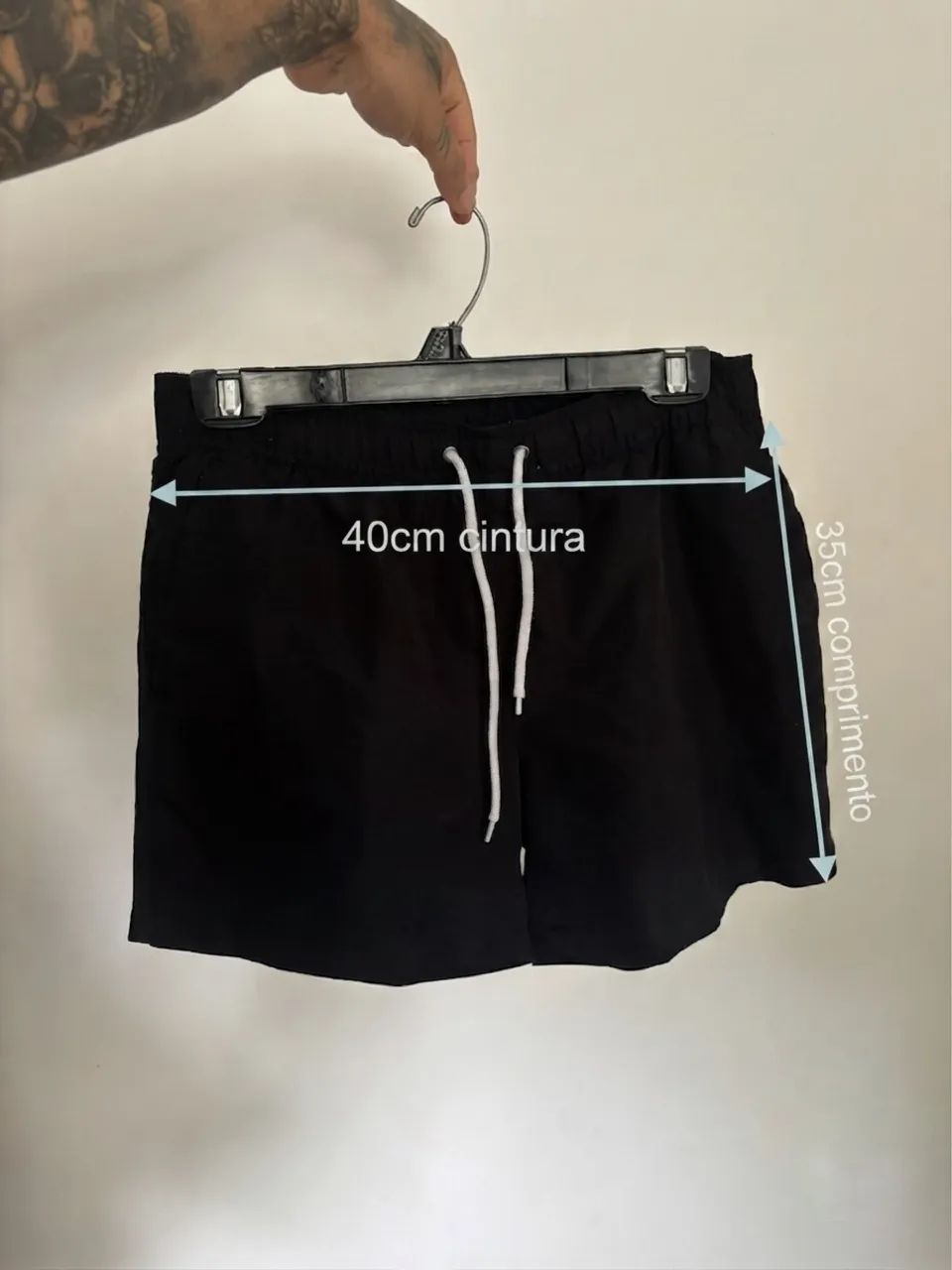 short forever 21 preto p - Foto 4
