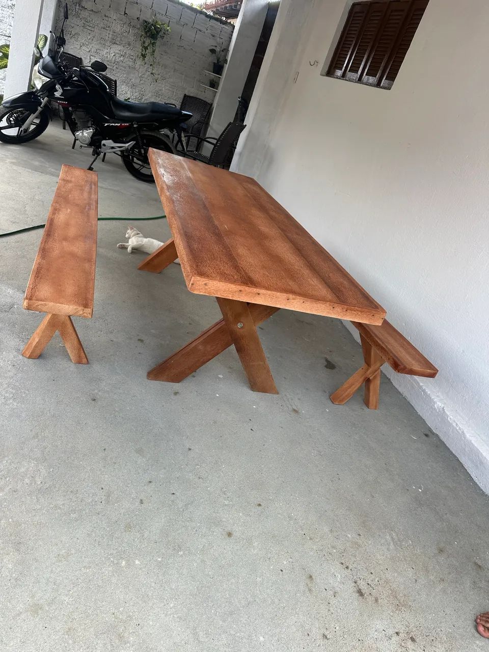 Mesa Rústica Maciça Top Entregar Grátis  - Foto 3
